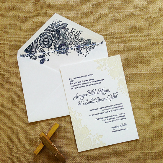 Affordable Letterpress Wedding Invitations