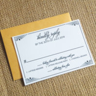 Art Deco Custom Wedding Invitations - A&P Design