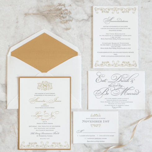 Incorporating your color palette into your wedding invitations