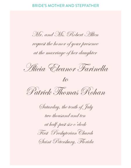 Wedding Invitation Wording Ideas