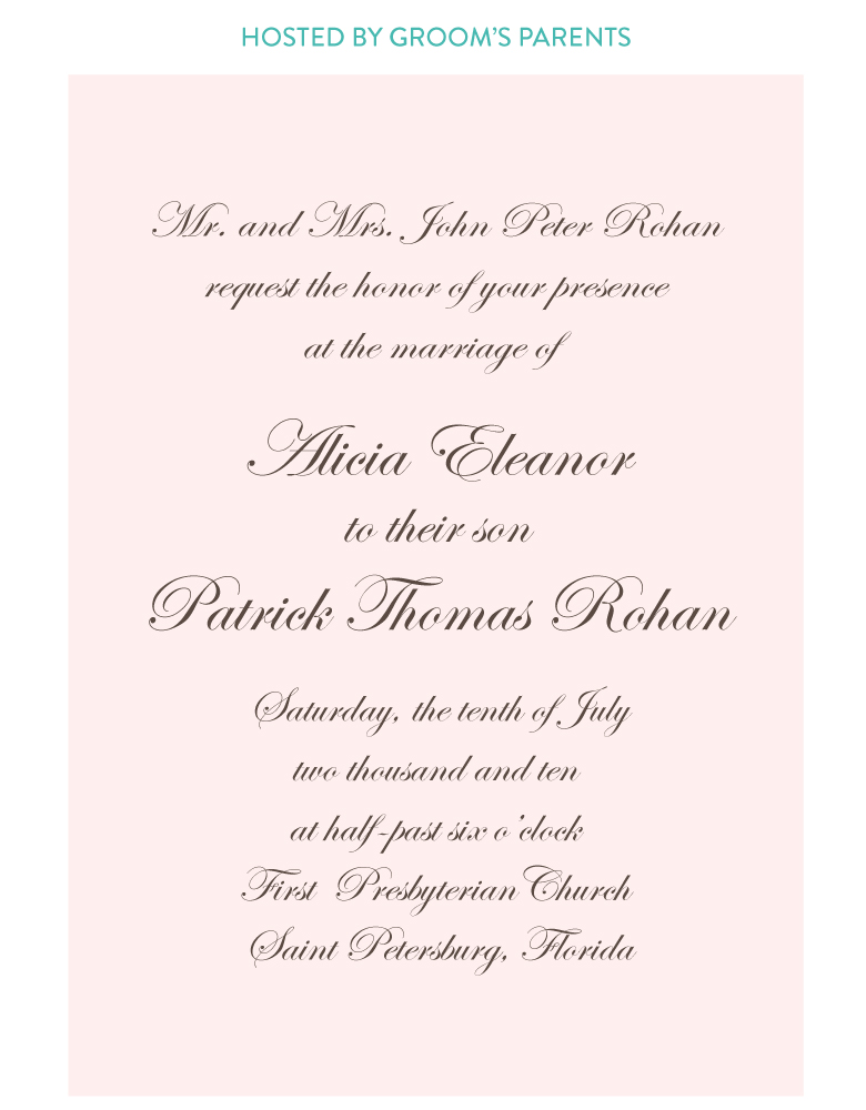 Wedding Invitation Wording Ideas