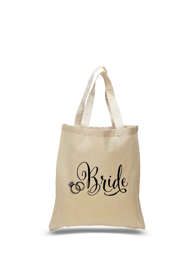Reversible Bride Tote Bag - Wedding