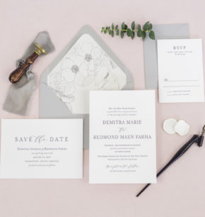 Minimalist wedding invitation ideas