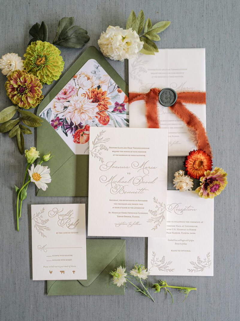 Ap Style Invitation Guide A&P Designs affordable letterpress wedding invitations