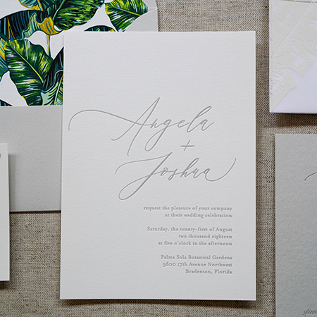 Bride Canvas Tote Bag - A&P Designs Letterpress Wedding Invitations